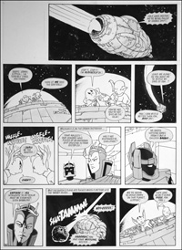 Galaxy Rangers: I Shall Be The Master (TWO pages) (Originals) (Signed)