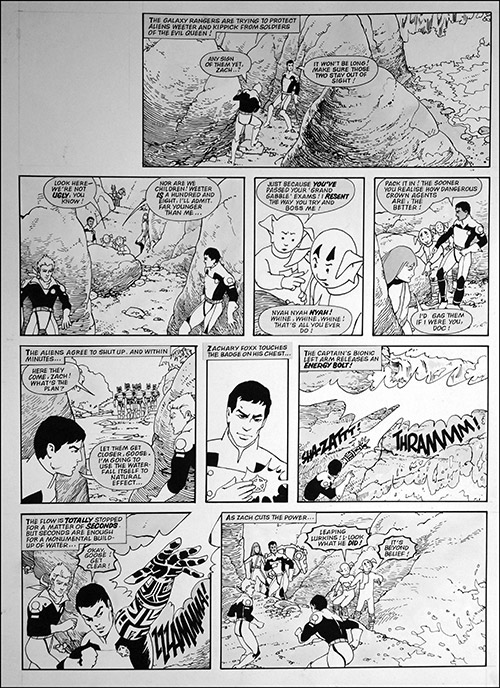 Galaxy Rangers: Its Beyond Belief (TWO pages) (Originals) (Signed) by Galaxy Rangers (Ranson) at The Illustration Art Gallery