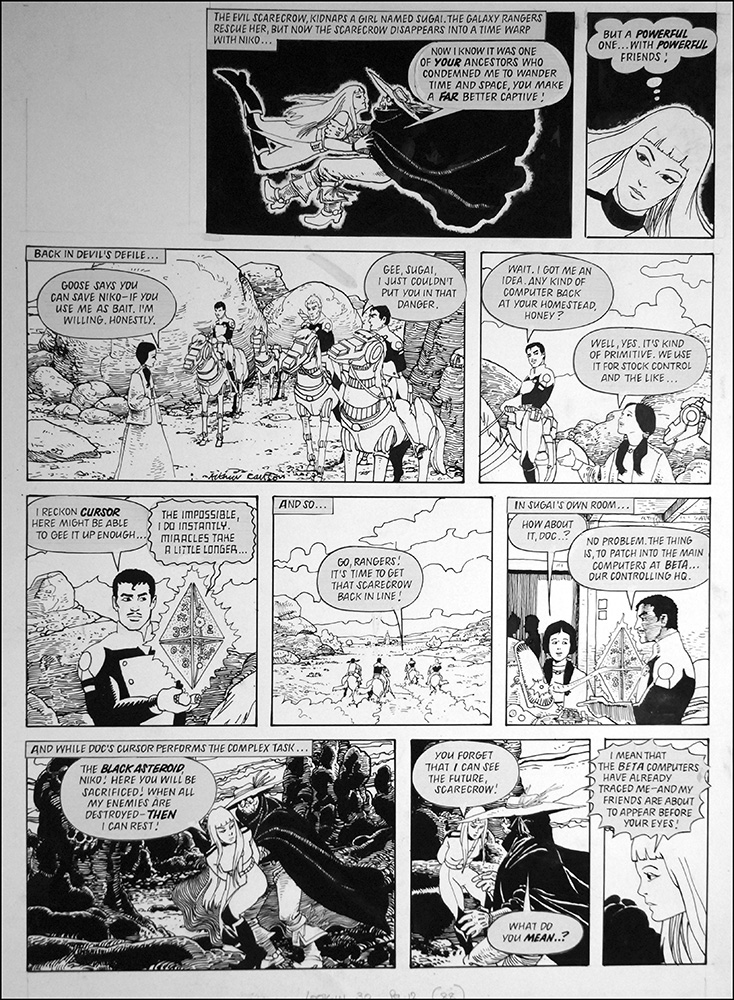 Galaxy Rangers: Away You Dog (TWO pages) (Originals) (Signed) art by Galaxy Rangers (Ranson) at The Illustration Art Gallery