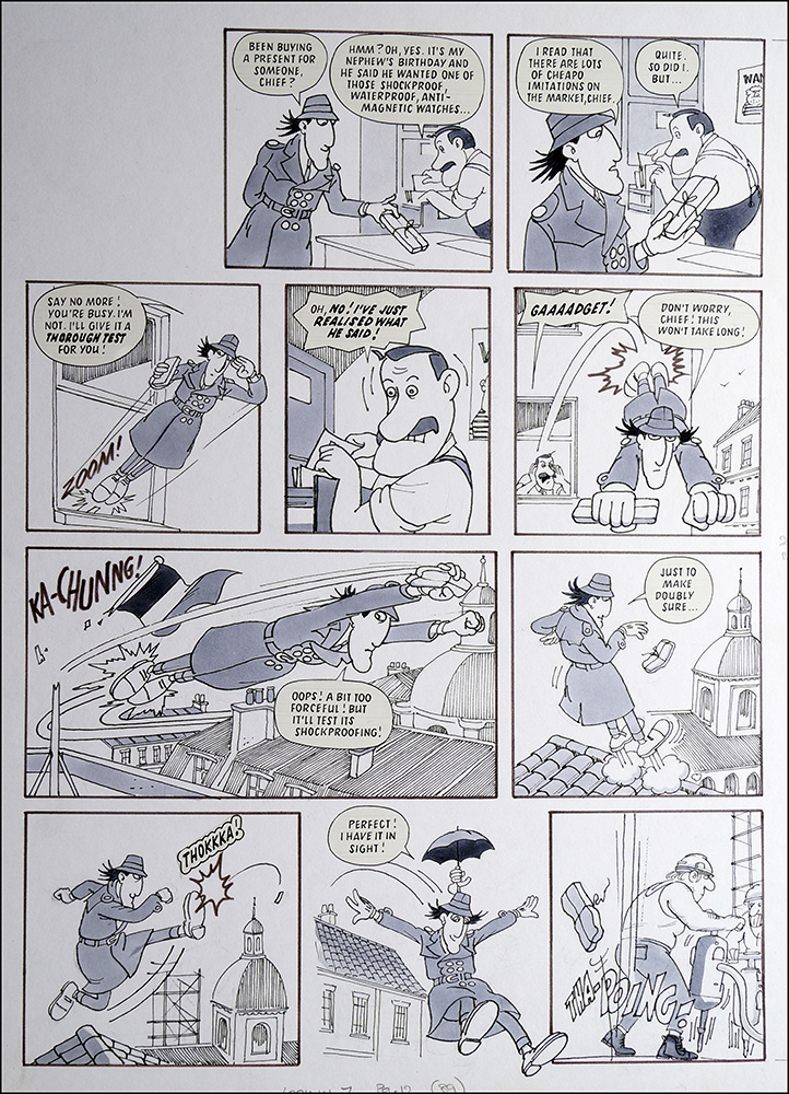 Inspector Gadget: Shockproof (TWO pages) (Originals) art by Inspector Gadget (Ranson) at The Illustration Art Gallery