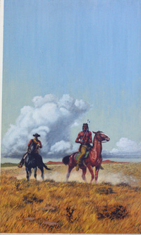 The White Cheyenne - Corgi paperback cover art (Original)
