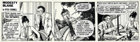 Modesty Blaise strip 2299 - The Green Eyed Monster: A Clean Crook (Original) (Signed)