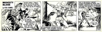 Modesty Blaise strip 2334 - The Bound Beauty and the Snake (Original) (Signed)