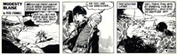 Modesty Blaise strip 2369 - Use his Grenades (Original) (Signed)