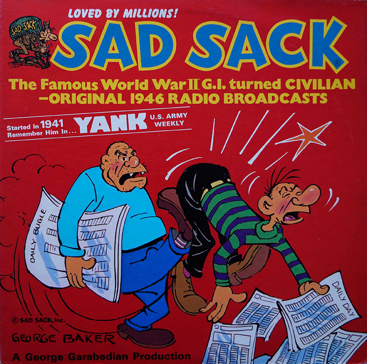 Sad Sack- Original 1946 Radio Broadcasts (vinyl record) art by Comics & Magazines at The Illustration Art Gallery