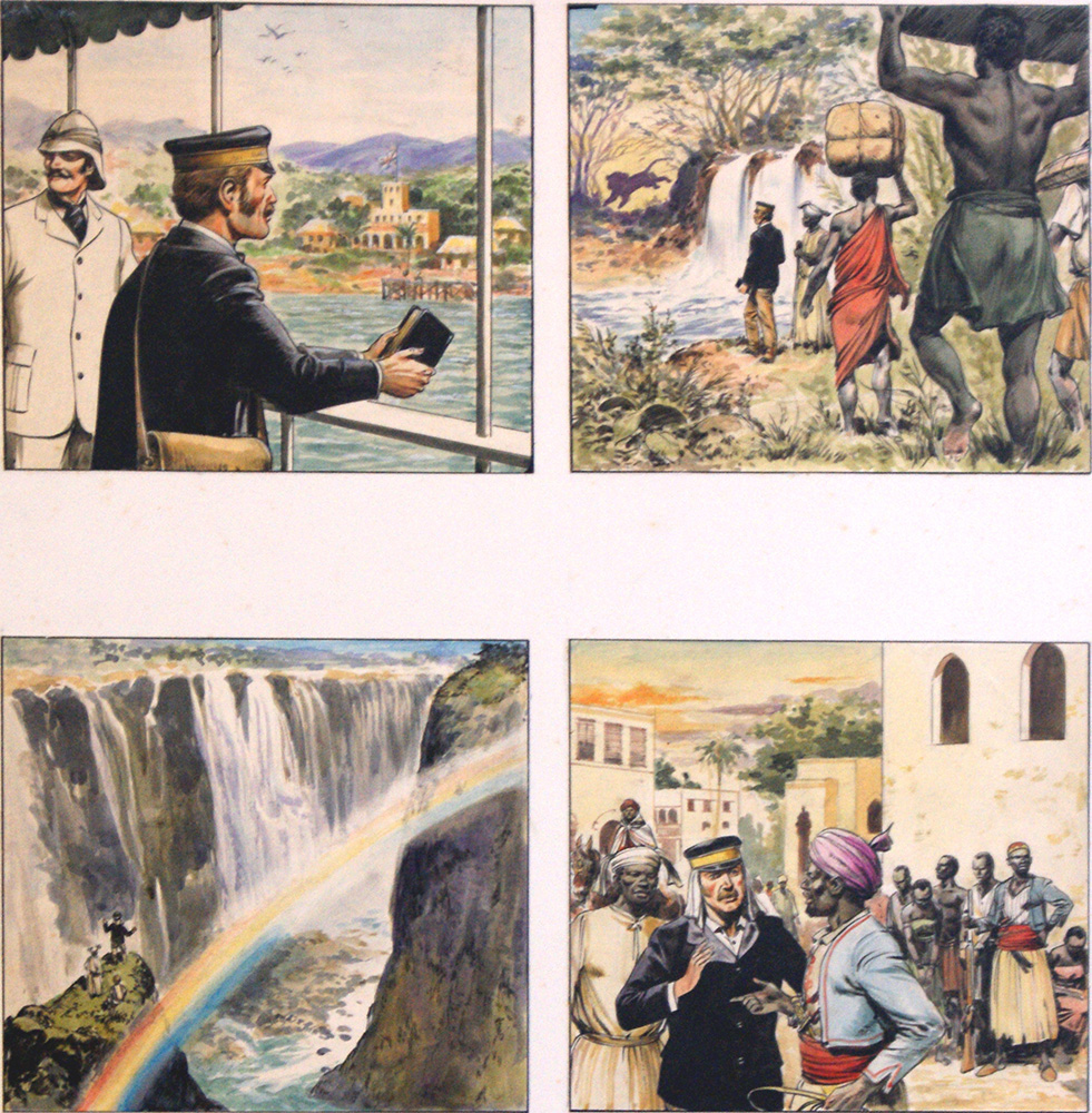 The Adventures of Dr Livingstone (Original) (Signed) art by Alberto Salinas Art at The Illustration Art Gallery