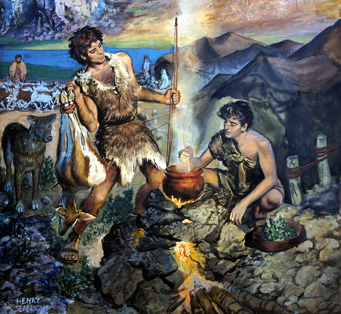Esau Sells His Birthright (Original) art by Henry Seabright Art at The Illustration Art Gallery