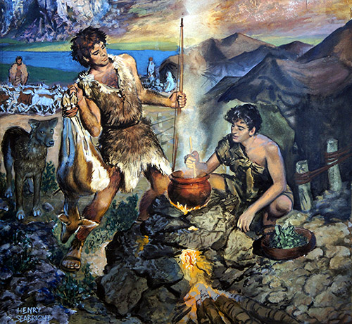 Esau Sells His Birthright (Original) by Henry Seabright at The Illustration Art Gallery