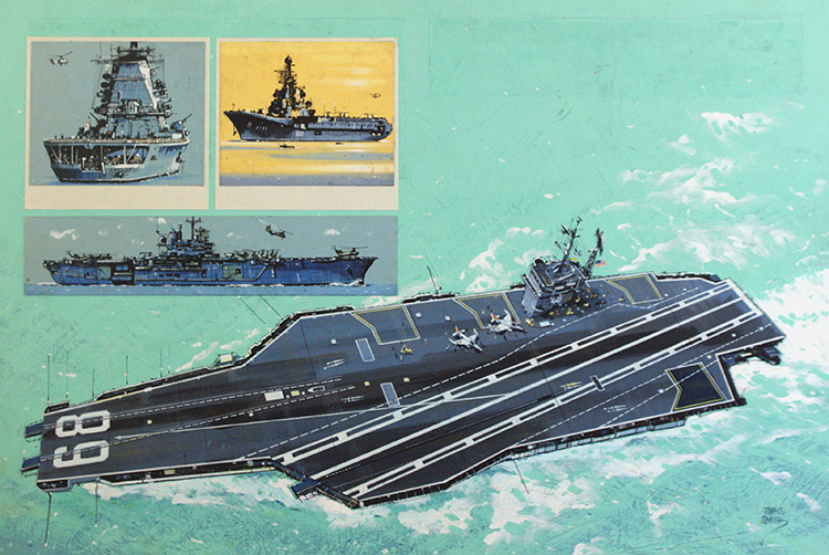 USS Nimitz (Original) (Signed) by John S Smith Art at The Illustration Art Gallery
