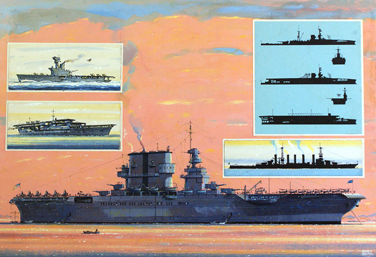 USS Saratoga (Original) (Signed) by John S Smith Art at The Illustration Art Gallery
