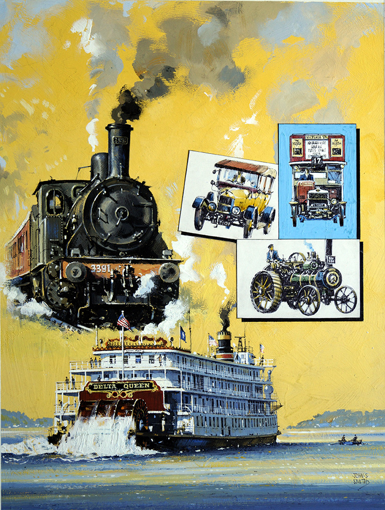 Yesterdays Transport Today (Original) (Signed) art by John S Smith Art at The Illustration Art Gallery