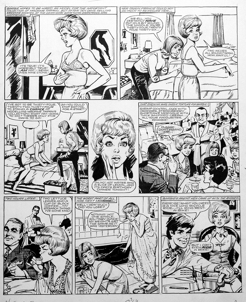 Barbie 170  (TWO PAGES) (Originals) art by Graeme Thomas at The Illustration Art Gallery