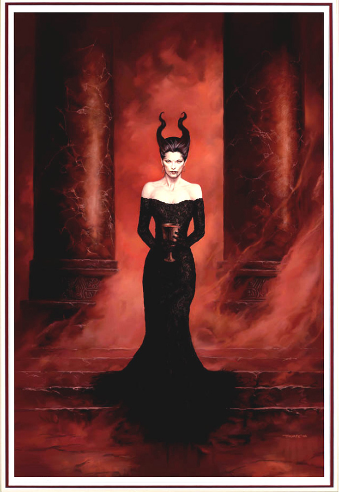 Black Lace: The Contessa 1 (Limited Edition Print) (Signed) art by Simon Thorpe Art at The Illustration Art Gallery