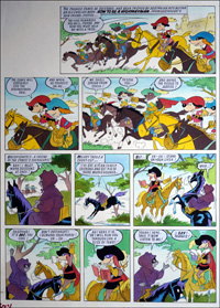 Dogtanian - Stand On Your Liver (TWO pages) art by Bill Titcombe