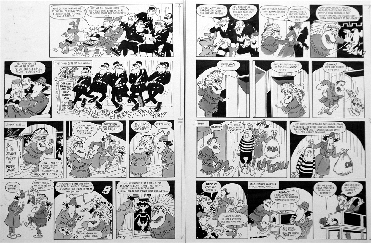 Inspector Gadget: Show Time (TWO pages) (Originals) art by Inspector Gadget (Titcombe) at The Illustration Art Gallery
