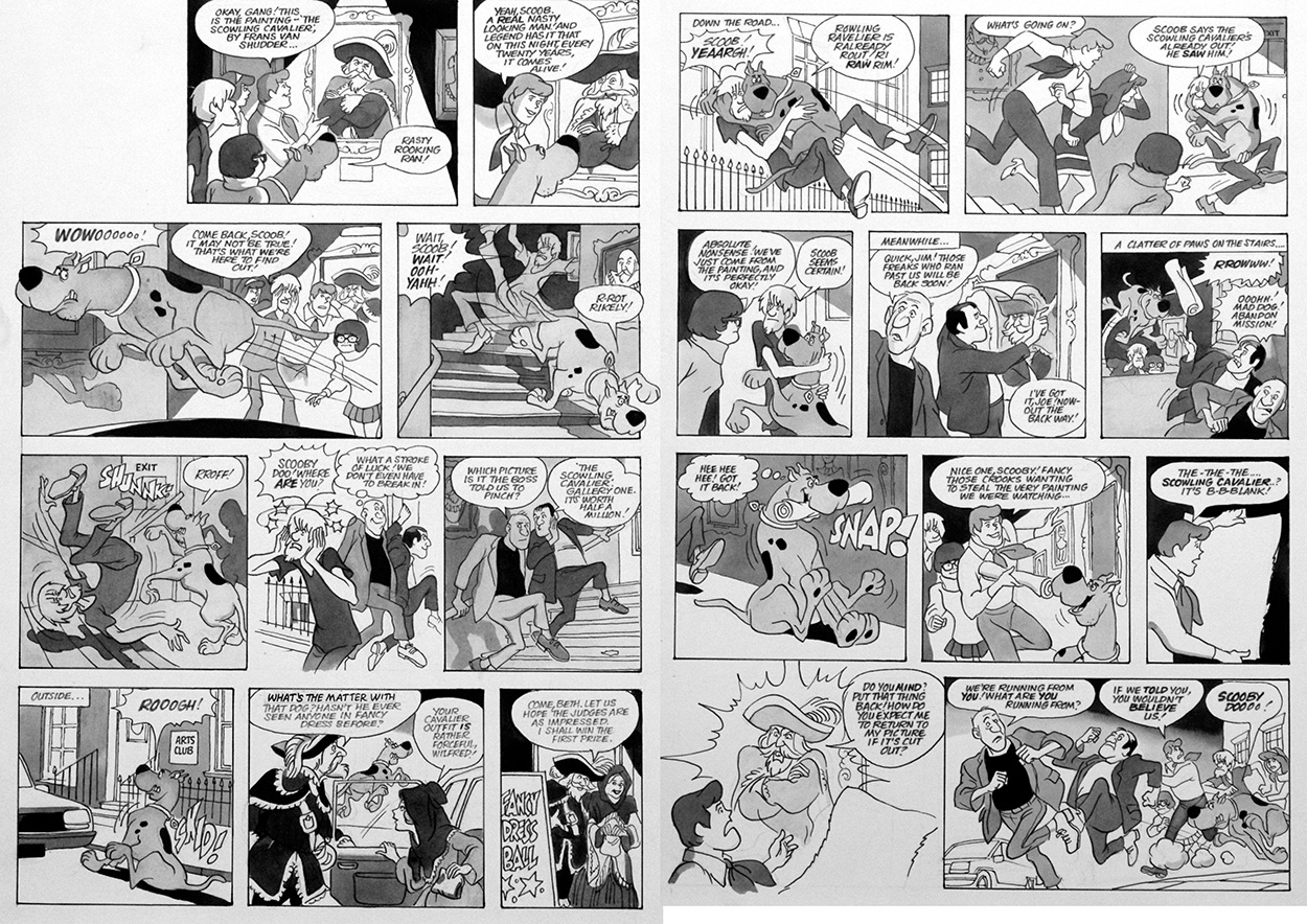 Scooby Doo: Snarling Cavalier (TWO pages) (Originals) art by Scooby Doo (Titcombe) at The Illustration Art Gallery