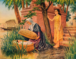 Baby Moses in the Bulrushes (Original Macmillan Poster) (Print)
