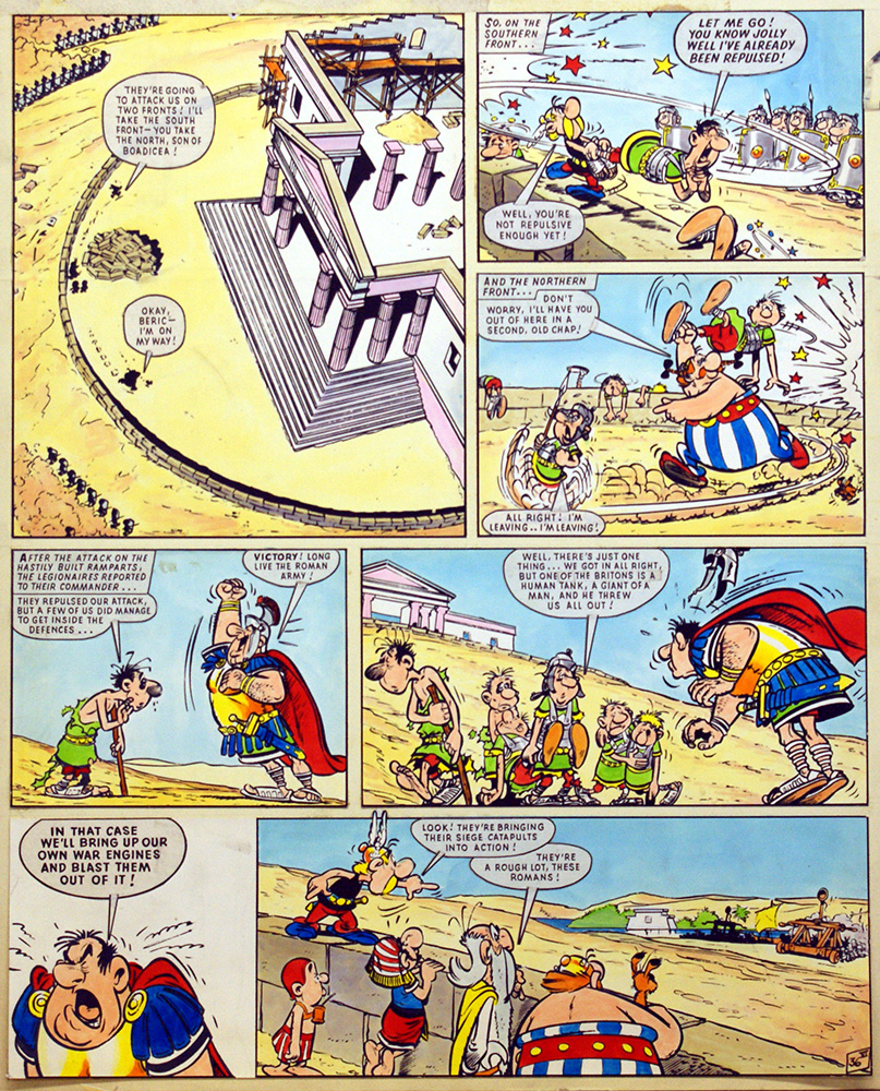 Asterix In the Days of Good Queen Cleo 36 (Print) art by Albert Uderzo Art at The Illustration Art Gallery