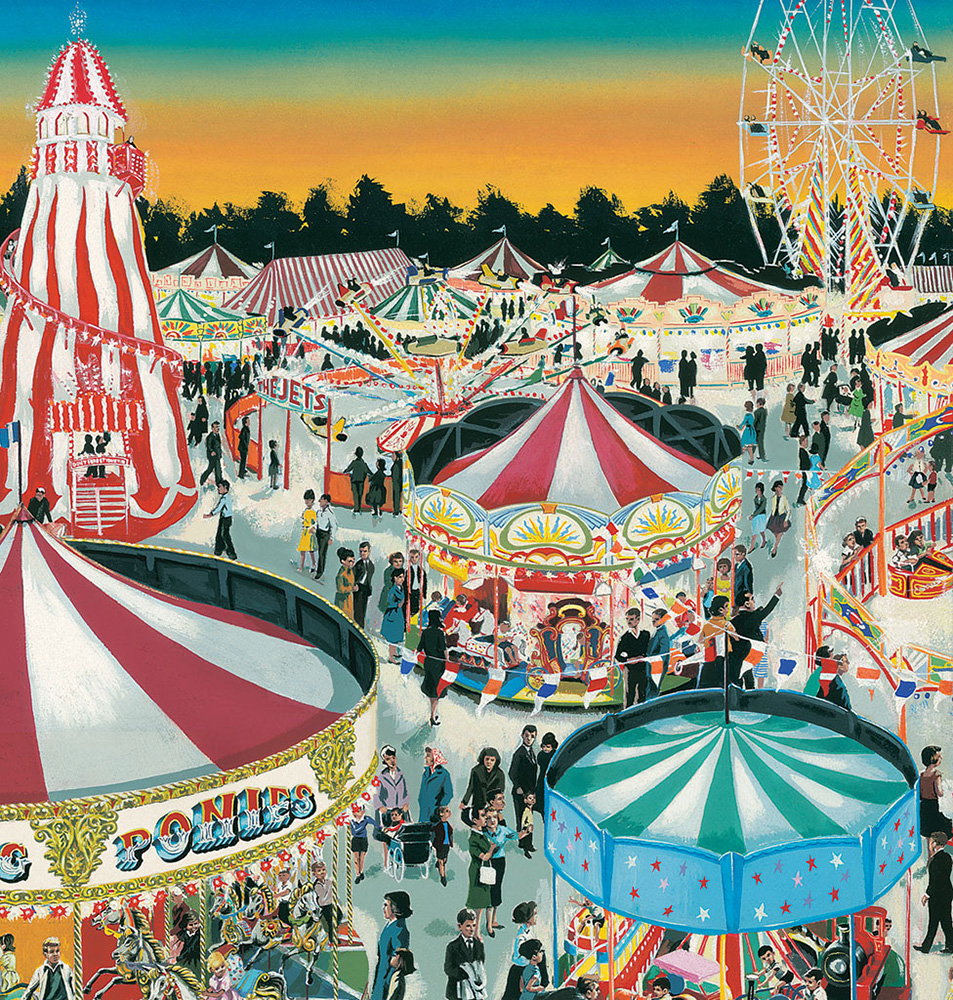 The Fair (Original) art by Clive Uptton Art at The Illustration Art Gallery