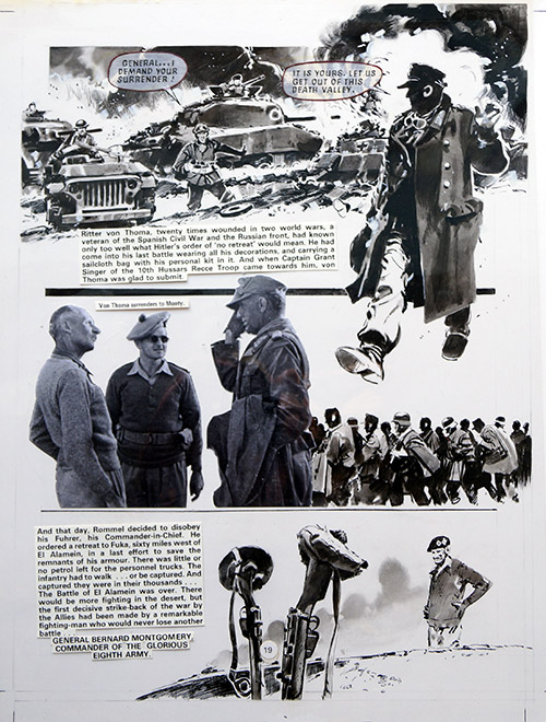 True War 1 page 19: Rommel Retreats (Original) by Jim Watson Art at The Illustration Art Gallery
