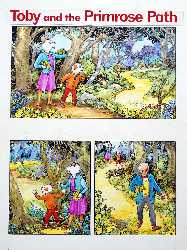 Toby and the Primrose Path (Original) art by Doris White at The Illustration Art Gallery