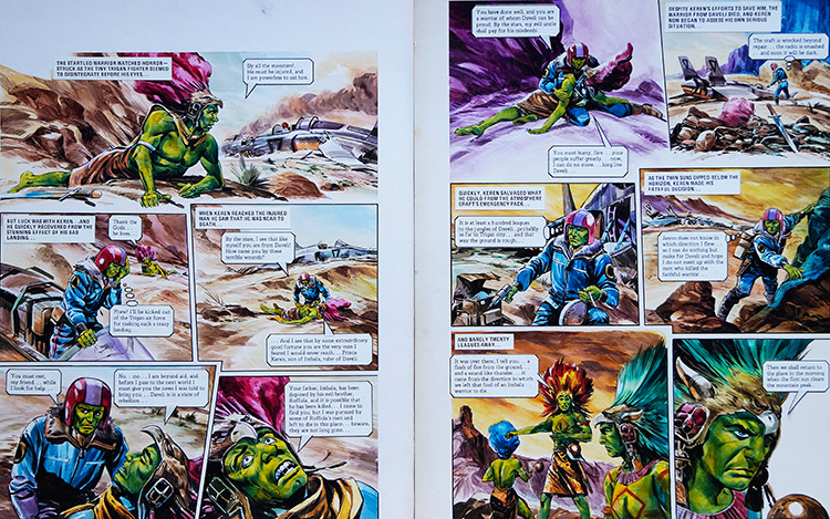 The Evil Uncle from 'Civil War in Daveli' (TWO pages) (Originals) by The Trigan Empire (Gerry Wood) at The Illustration Art Gallery