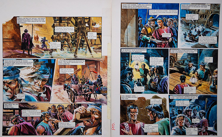 Slaves! From 'The War of The Zolts (TWO pages) (Originals) (Signed) by The Trigan Empire (Gerry Wood) at The Illustration Art Gallery