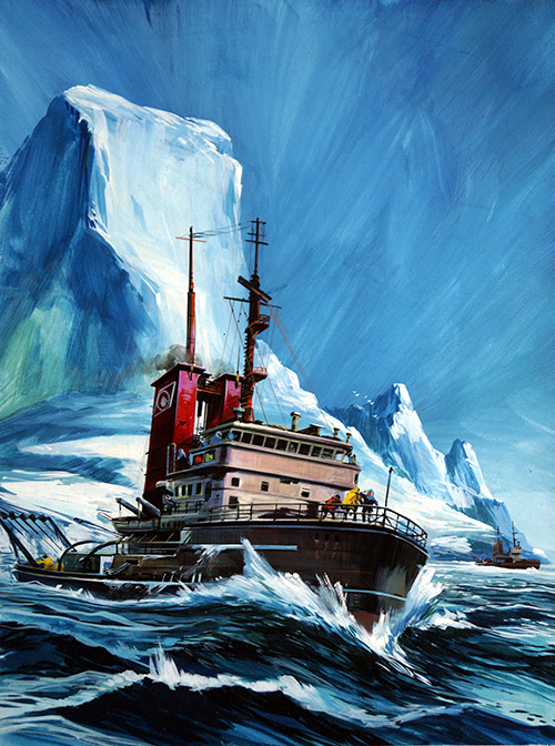 Arctic Trawler (Original) by Gerry Wood at The Illustration Art Gallery