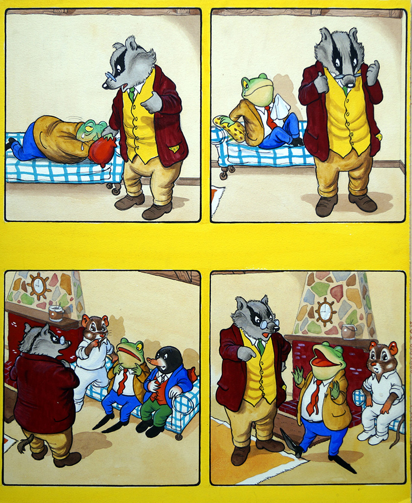 The Wind In The Willows: A Stern Lecture (Original) art by Wind in the Willows (Woolcock) at The Illustration Art Gallery