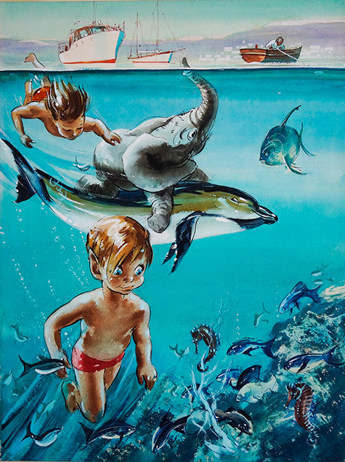 Underwater Adventure (Original) by Wee Willie Winkie (Worsley) at The Illustration Art Gallery