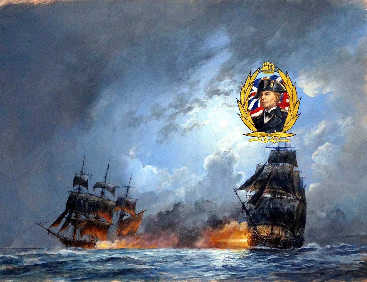 The Bombay Marines book cover art (Original) (Signed) art by Paul Wright at The Illustration Art Gallery