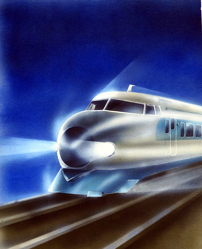 The Bullet Train (Original) art by Transport at The Illustration Art Gallery
