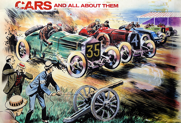 Cars and All About Them (Original) by Transport at The Illustration Art Gallery