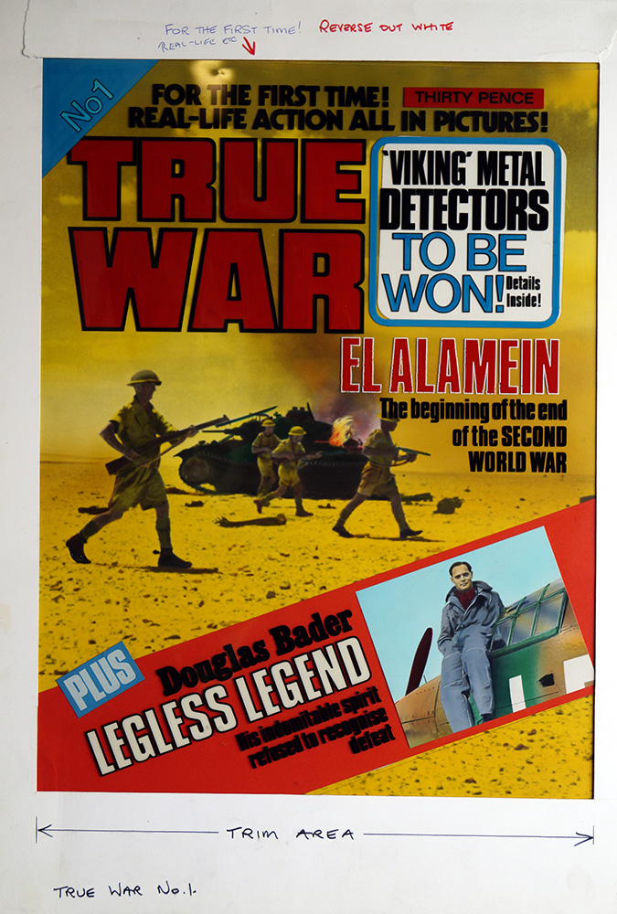 True War First Issue Front cover (Print) art by Military at The Illustration Art Gallery