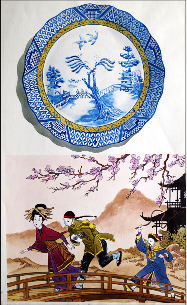The Story of Willow Pattern (Original) by 20th Century at The Illustration Art Gallery