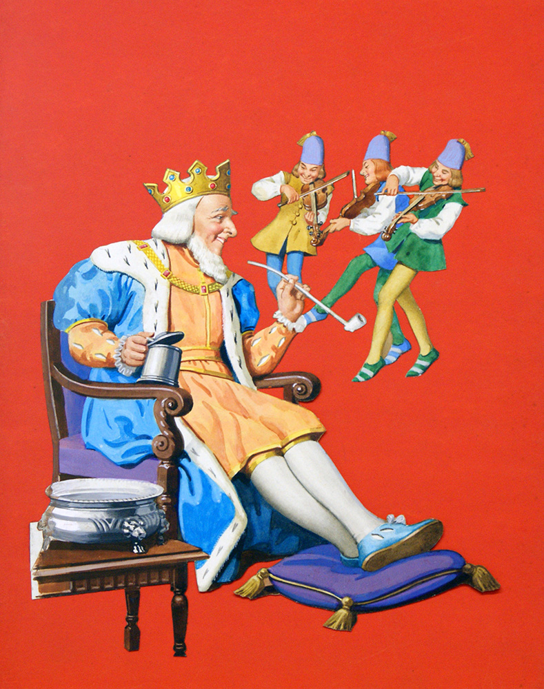 Old King Cole (Original) art by E V Abbott at The Illustration Art Gallery