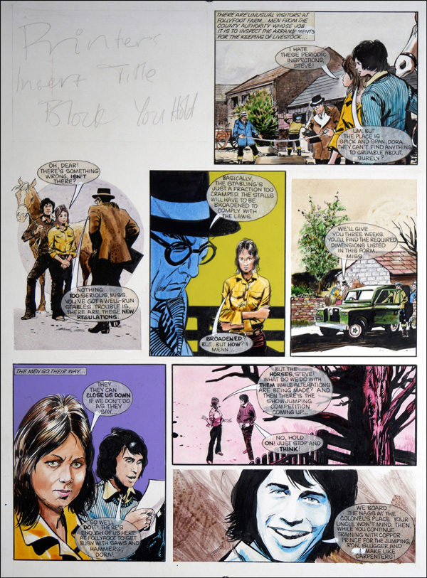 Follyfoot - Dora's Rival (TWO pages) (Originals) by Follyfoot (Martin Asbury) at The Illustration Art Gallery