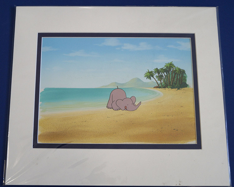 Babar The Elephant cell with hand painted background (Original) by Nelvana Studio at The Illustration Art Gallery