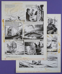 20,000 Leagues Under the Sea - Instalment 2 (TWO pages) art by Bill Baker