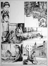 The Prince and the Pauper - Meeting the Prince (TWO pages) art by Bill Baker