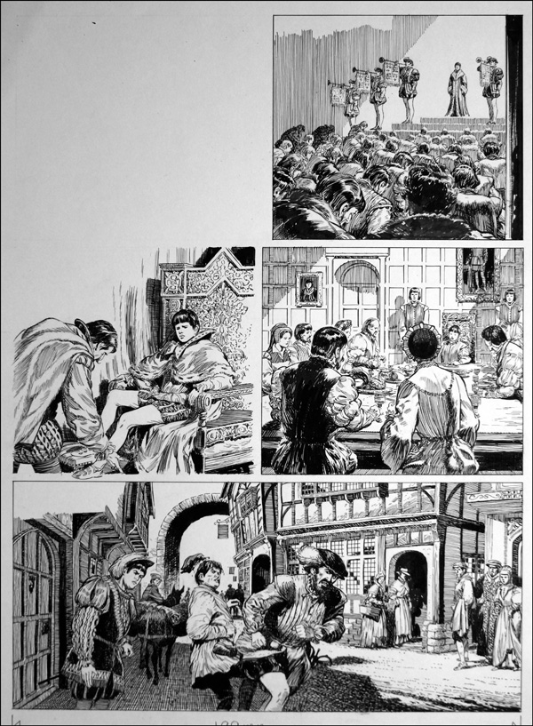 The Prince and the Pauper - Trapped (TWO pages) (Originals) by The Prince and The Pauper (Bill Baker) at The Illustration Art Gallery