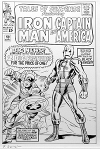 Tales of Suspense 59 cover Re-Creation (Original) (Signed)