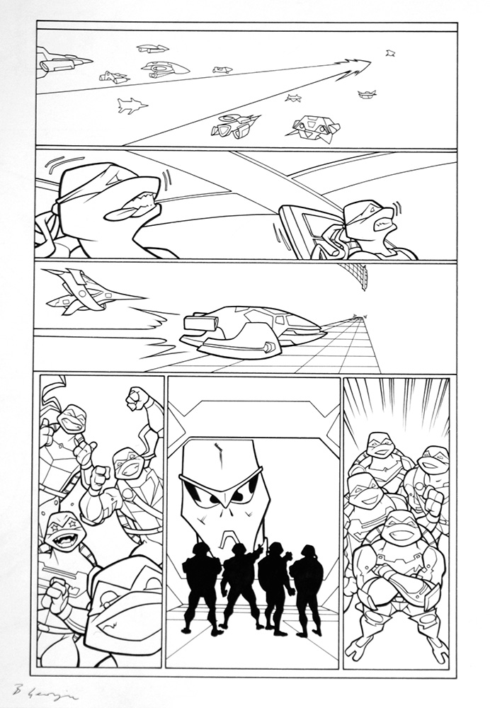 Teenage Mutant Ninja Turtles page 10 (Original) (Signed) art by Teenage Mutant Ninja Turtles (Bambos) at The Illustration Art Gallery