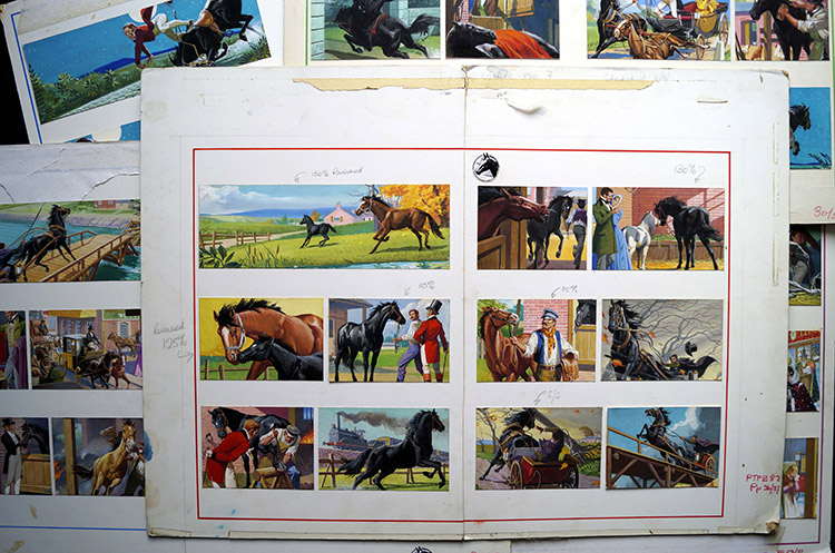 Black Beauty - The Complete Story (EIGHT boards) (Originals) by Severino Baraldi at The Illustration Art Gallery