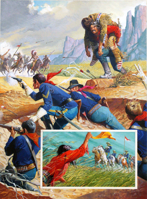 The Heroes of Buffalo Wallow 1 (Original) by American History (Baraldi) at The Illustration Art Gallery