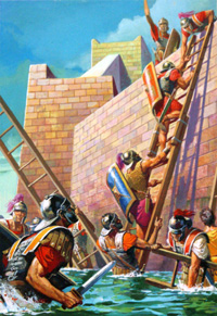 Scipio Scales the Walls of Carthago Nova (Original)