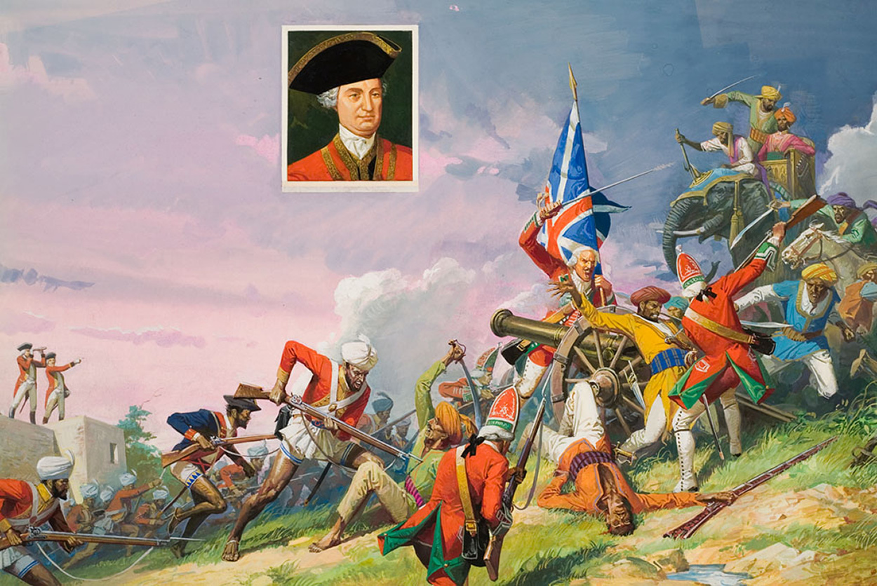 Clive of India and the Battle of Plessey (Original) art by British History (Baraldi) at The Illustration Art Gallery