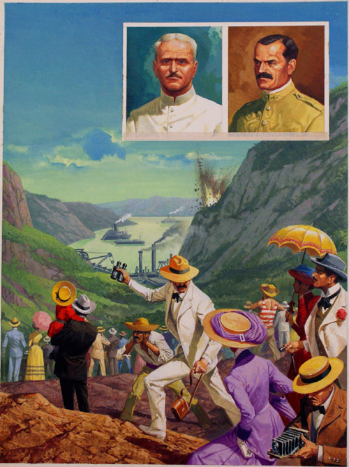 Panama Canal 2 (Original) by American History (Baraldi) at The Illustration Art Gallery