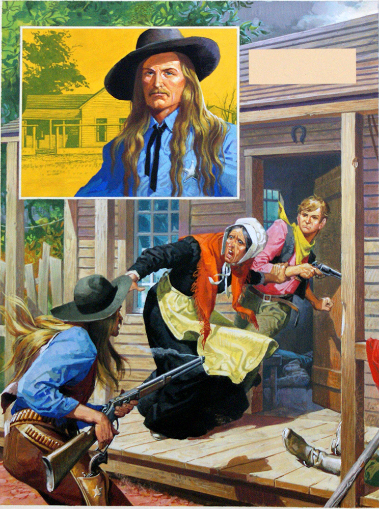 Arizona Shootout: Perry Owens (Original) art by American History (Baraldi) at The Illustration Art Gallery