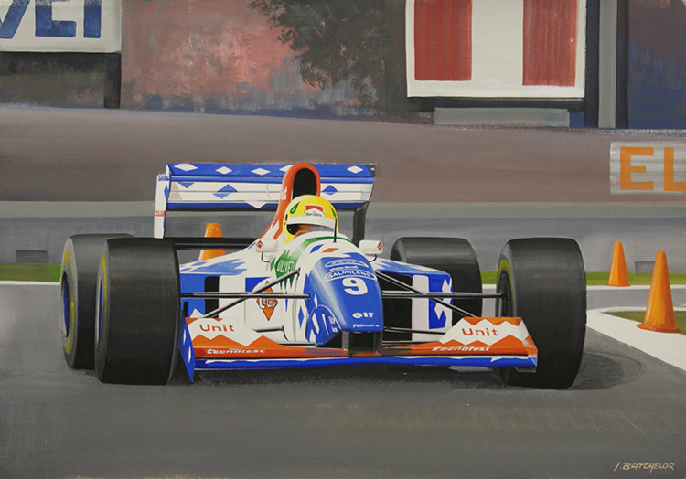 Wrong Footed - Christian Fittipaldi (Original) (Signed) by John Batchelor at The Illustration Art Gallery